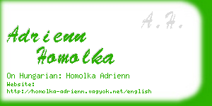 adrienn homolka business card